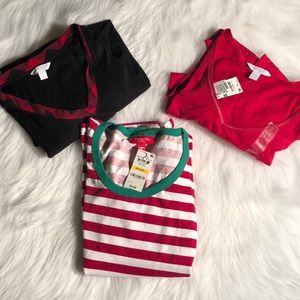 Macy’s and charter club Christmas pajama shirt lot